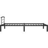  Posteljni okvir črn kovinski 90x200 cm, (20606412) | Shoptok.si