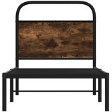 vidaXL Okvir kreveta bez madraca dimljena boja hrasta 80x200 cm drveni | shoptok.hr