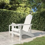 vidaXL Vrtna stolica Adirondack HDPE bijela | shoptok.hr