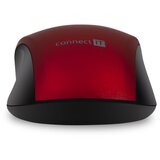 Connect IT CMO-2230-RD - Bežični tihi miš MUTE 1200 DPI 1xAA crna/crvena | Eponuda.com