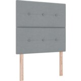  Uzglavlje s madracem svjetlosivo 90x200 cm tkanina | shoptok.hr
