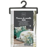 Douceur d intérieur Bela/zelena bombažna posteljnina za zakonsko posteljo/podaljšana z rjuho/6-delna 240x220 cm Otika – | Shoptok.si