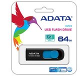 Adata UV128 USB KLJUČ 64GB ČRNO-MODER (616382) | Shoptok.si