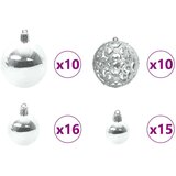vidaXL Božićno drvce s 300 LED svjetlima s stalakom Crna 180 cm PVC | shoptok.hr