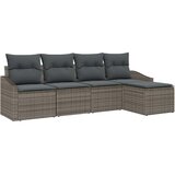  Set sofe 5 kom. Siva poliratan 233 x 117 x 85 cm | shoptok.hr