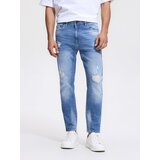 Reserved Carrot slim traperice s poderotinama - plava Cijene