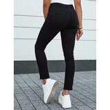DStreet Spodnie damskie jeansowe slim fit ACORN czarne | shoptok.hr