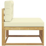  Srednja sofa za van Čvrsto drvo akacije Bijela 83 x 79 x 73 cm | Eponuda.com