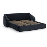 Cosmopolitan Design Temno modra oblazinjena zakonska postelja s prostorom za shranjevanje z letvenim dnom 180x200 cm Campi – | Shoptok.si