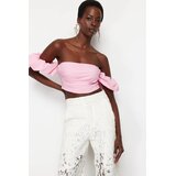 TRENDYOLMILLA Ženski top TPRSS24BS00020, Roze Cene