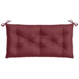 Jastuci za vrtnu klupu 2 kom Crvena vina 100x50x7 cm tkanina | shoptok.hr