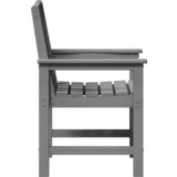  Vrtne blagovaonske stolice 6 kom Svijetlosiva 65.5x55.5x88 cm HDPE | shoptok.hr