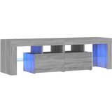 Maison Chic TV omarica - TV stojalo - Televizijska omarica z LED lučkami siva sonoma 140x36,5x40 cm, (21698823) Cene