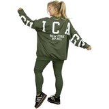 Pri Women's tracksuit loose sweatshirt + ribbed leggings CHICAGO Cene
