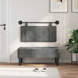  Držeće uzglavlje Zidne Tamno siva 90 x 55 x 5 cm Baršun - Tamno siva 80 cm bez LED | shoptok.hr