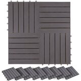  Pločice za decking 20 pcs Siva 30 x 30 cm Acacijsko drvo | Eponuda.com