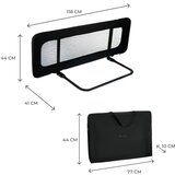 Kinderkraft univerzalna ograda za dječji krevetić guard&dream™ black | shoptok.hr