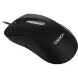 Canyon Mouse CNE-CMS2 (Wired, Optical 800 dpi, 3 btn, USB), Black - CNE-CMS2 Cene