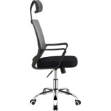Kondela Pisarniški stol, svetlo siva/črna, DIKAN | Shoptok.si