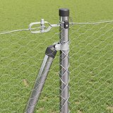  Heksagonalna ograda s betonskom osnovom 10 x 1,2 m Srebrna | shoptok.hr