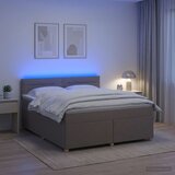  Boxspring krevet s madracem Sivosmeđa 180 x 200 cm Tkanina Tupe 180 x 200 x 100.5 cm | Shoptok.si