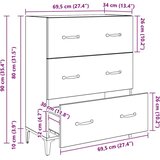  Kreveta Staro drvo 34 x 69.5 x 90 cm Konstruirano drvo | shoptok.hr