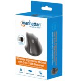 Manhattan Ergonomic 190237, black miš Wireless | ePonuda.com