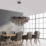 PAUL NEUHAUS 2192-18 - Luster na sajli ICICLE 10xG9/40W/230V 50x100 cm crna | Eponuda.com