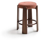 Kave Home Barska stolica od čvrste jeseni boja terakote/u tamnoj prirodnoj boji (visine sjedala 65 cm) Granite – Cijene