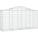  Lučne gabionske košare 12kom 200x50x100/120cm pocinčano željezo | shoptok.hr