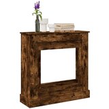 vidaXL Okvir za kamin dimljeni hrast 90x30x90 cm inženirski les | Shoptok.si