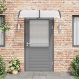Nadstrešnica za vrata crna 150 x 100 cm polikarbonatna | shoptok.hr