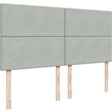  Krevet s oprugama i madracem svjetlosivi 200x200 cm baršunasti | shoptok.hr