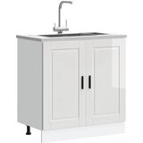 vidaXL Osnovna omarica za umivalnik Porto bela 80x46x81,5 cm, (22010437) | Shoptok.si