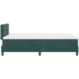  Box Spring Postelja s Blazino Temno Zelena 120x200 cm Žamet, (22052403) | Shoptok.si
