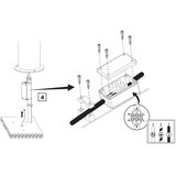  Spoljašnja lampa RINO 1xE27/12W/230V IP54 44 cm crna | Eponuda.com