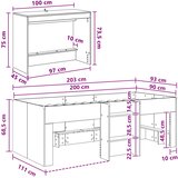  Krevetna Okvir sa Stolom Bijela 90 x 200 cm Konstruirano drvo | shoptok.hr