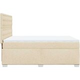  Krevet s oprugama i madracem krem 160x200 cm od tkanine | shoptok.hr