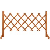 vidaXL Vrtna rešetkasta ograda narančasta 120 x 60 cm masivna jelovina | shoptok.hr