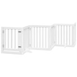  Vrata za pse s vratašcima 6 panela sklopiva 300 cm drvo topole Bijela 50 x 60 x 2 cm | shoptok.hr