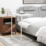  Bočni stolić bijeli 55 x 35 x 66 cm od konstruiranog drva | shoptok.hr