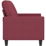  Dvosjed od tkanine crvena boja vina 140 cm | Shoptok.si