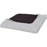 vidaXL Dvostrani Prošiveni Prekrivač Bež/Smeđa boja 230 x 260 cm Cijene