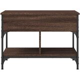  Stolić za kavu smeđa boja hrasta 70x50x50 cm od drva i metala | shoptok.hr