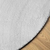  Preproga HUARTE kratka vlakna mehka in pralna siva Ø 100 cm | Shoptok.si