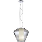  Redo 01-1139 - Visilica na sajli FUSION 1xE27/42W/230V, prečnik 30 cm, sjajni hrom / zadimljeno staklo | Eponuda.com