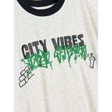 Sinsay Pamučna oversize majica s grafitnim printom | shoptok.hr