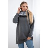 Kesi Padded sweatshirt with a graphite hood | shoptok.hr