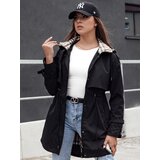 DStreet Kurtka damska parka FASHLOVE czarna | shoptok.hr