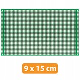 Rosfix dvostranska univerzalna plošča za izdelavo prototipov pcb 90 x 150 mm (zelena), (22016810) | Shoptok.si